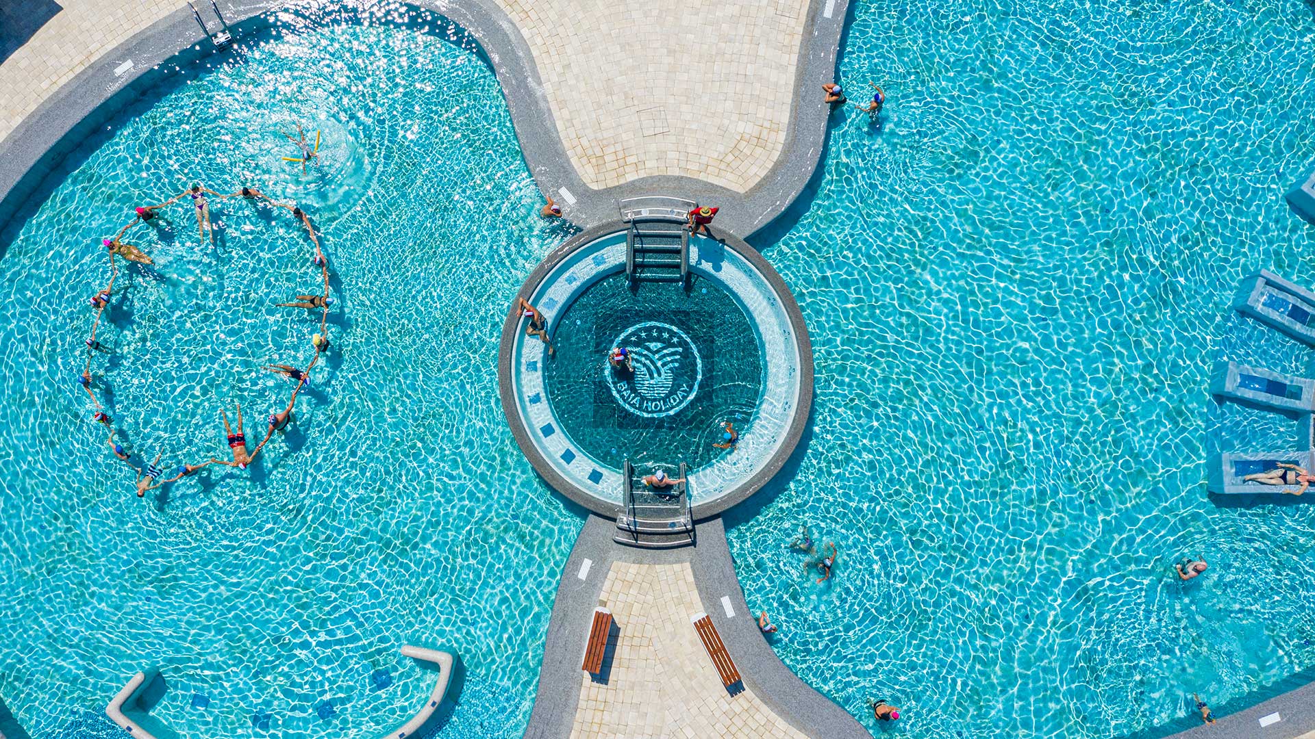 The new water park pools, spay & wellness park! Baia Holiday