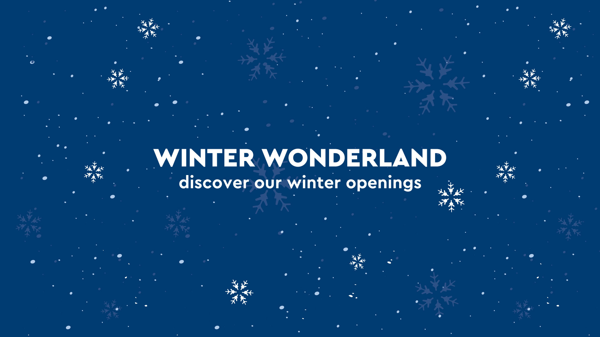 Winter wonderland: discover the winter openings